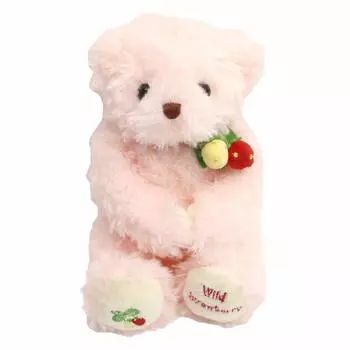 Take Off Plush Music Box Wild Strawberry Bear S Size Pink розовый