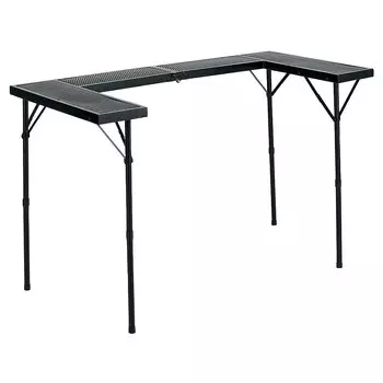 Takeda Corporation Cherry Blossom BBQ Counter Table x [Portable Table, Camping, Picnic, Viewing] (Approx. 114.5 57.5) (BT16-115(BK))