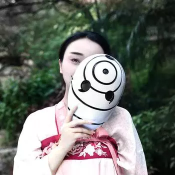 Takedown Alfie Naruto Uchiha белая пластиковая маска аниме темные дети COS Хэллоуин ужас реквизит