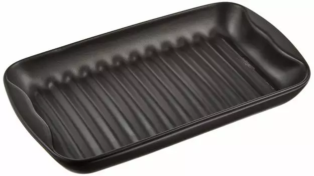 Takehara Seikan plate that can be easily cooked in the Easy to cook in the microwave Small plate [Ceramic microwave] RY-5A чёрный