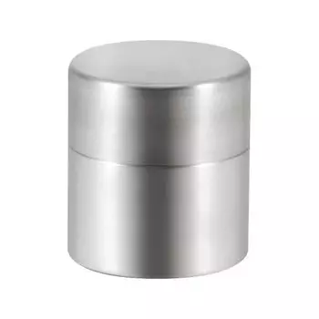 Takeiware Seisakusho Stainless Steel Tea Caddy Matte 72 x 78mm 18-8
