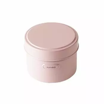Takenaka Lunch Box HANGO LUNCH Round Microwave Safe Pink Upper 280ml Lower 320ml T-96439