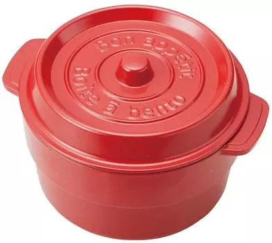 Ланч-бокс Takenaka Made in Japan Coco Pot Round Red 300 мл (Верхний) 230ml, (Нижняя) Т-56440 красный