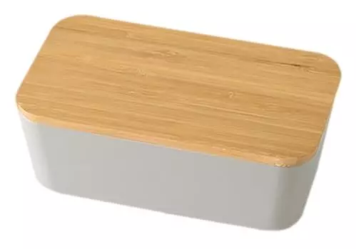 Takenaka T-36390 SUKITTO Skit 1-Tier Natural Lunch Box, Gray, 25.4 fl oz (750 ml)