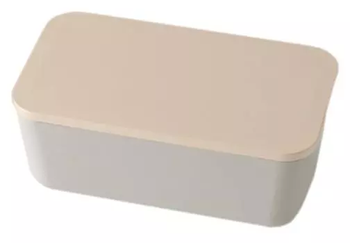 Takenaka T-36394 SUKITTO Skit 1-Tier Lunch Box, Made in Japan, Gray, 25.4 fl oz (750 ml)