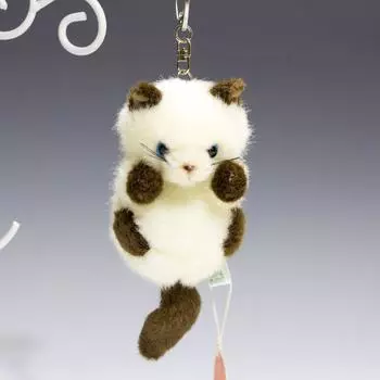 Takenoko Puchi Puchi Dream Брелок с плюшевой игрушкой сиамского кота 68325