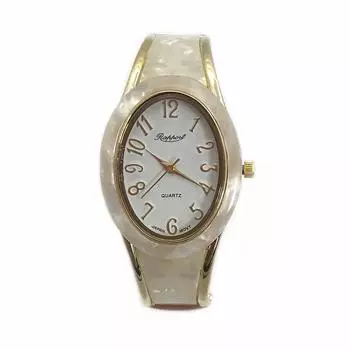 [Takeuchi Shoji Co., Ltd.] Наручные часы с браслетом Rapport Oval Bangle Watch Gold Wide 188817 Женские белые