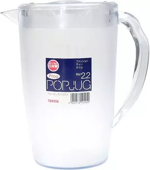 Takeya Pitcher Pop Jug Blue Clear 2.2L