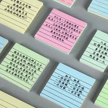 Taking Notes Posted Sticky Note Pad Bookmark Sticker Message Notepads Horizontal Memo Pad синий