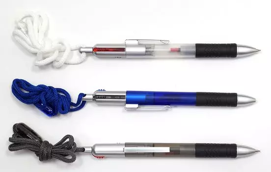 Takizawa Disposable Ballpoint Pen with Metal Clip and Removable Mixed Event-Ready 3-Color String, Colors, 14-Pack, O-FSA8011AA-14