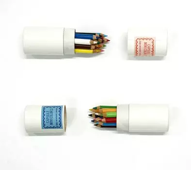 Takizawa Made in Japan Мини-капсульные цветные карандаши 12 цветов, набор из 6 наборов BG-A400-6