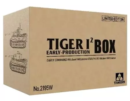 TAKOM немецкий танк Tiger I ранний тип 2 коробка TKO2196 TKO1024 Михаэль Виттманн ограниченный тираж пластиковая модель TKO2195W 1/35 (TKO2195 + + 1/16 Танкер