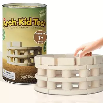Taksa Toys Arch-Kid-Tech Древнеримский театр STEM Building Kit 69 деталей - развивающие игрушки, строительные игры в помещении Для детей 7-10 лет и старше