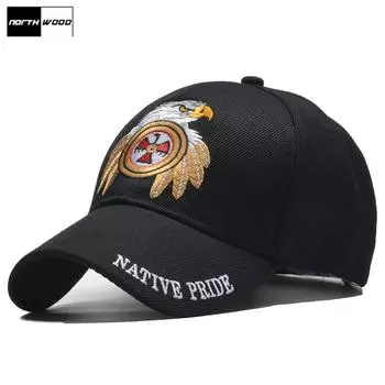 Тактическая кепка Eagle, мужская армейская бейсбольная кепка, женская хлопковая кепка с животным узором, кепка Snapback Trucker Cap 56-59 cm чёрный