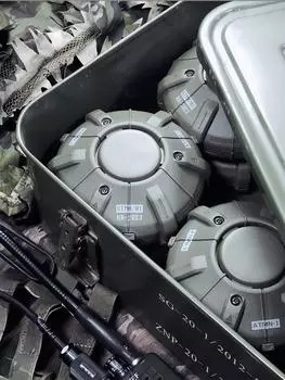 Тактическая коробка для благовоний от комаров для дома и отдыха на природе, креативная стойка для защиты от комаров в стиле милитари, огнестойкая с крышкой чёрный