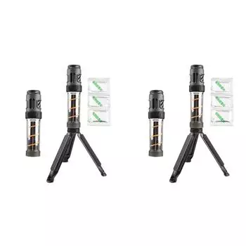 Тактическая лампа от комаров для кемпинга на открытом воздухе с штативом и зарядкой через USB #F