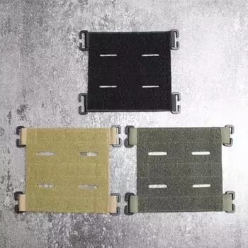 Тактическая модульная панель для патча ID, панель-адаптер Molle Hook&Loop для ленточного конвертера, для самостоятельного изготовления нашивок, военного армейского жилета хаки