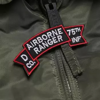 Тактическая нарукавная повязка M65 рейнджеров роты D 75-го пехотного полка воздушно-десантных войск Вьетнама, вышитый тактический значок RANGER without velcro