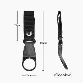 Тактическая нейлоновая пряжка для бутылки с водой для отдыха на открытом воздухе, пряжка для альпинизма, портативный крючок для бутылки с водой зелёный