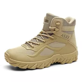 Тактические ботинки большого размера 48, специальные солдатские износостойкие тренировочные ботинки для походов на открытом воздухе, военные ботинки для пустыни D266 38 верблюд