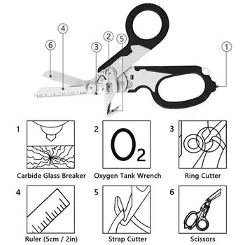 Тактические медицинские ножницы, аварийно-спасательные ножницы, аптечка первой помощи, ножницы Raptor, складные плоскогубцы, инструмент для выживания на открытом воздухе, снаряжение для повседневного использования фиолетовый