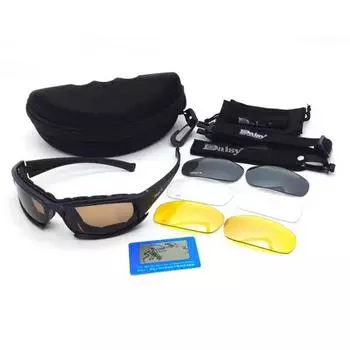 Тактические очкиCSGoggles UV Sunglasses Polarized Cycling Goggles Sports NightGoggles чёрный