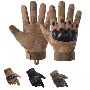 Тактические перчатки, боевые военные перчатки с полным пальцем, противоскользящие перчатки из углеродистой оболочки Militar XL зелёный