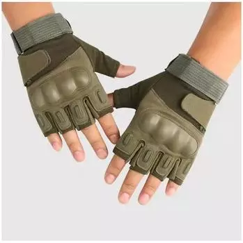 Тактические перчатки Xulai HG0904N, черные, зеленые, хаки, 3 цвета S