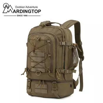 Тактические рюкзаки Mardingtop 28L из полиэстера 600D с молниями и пряжками YKK для мотоциклетных походов и кемпинга чёрный