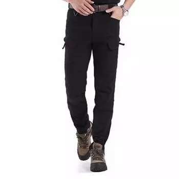 Тактические военные спортивные штаны мужские спортивные штаны для треккинга на открытом воздухе брюки боевые штаны с несколькими карманами XXXL чёрный