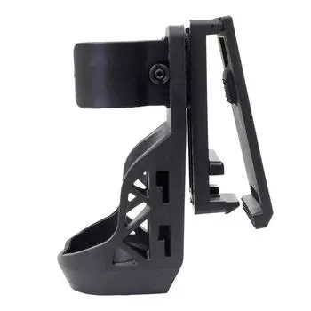 Тактический фонарик-кобура с боковой системой блокировки рычага, набор фонарей общего назначения, вращающийся на 360° пластиковый фонарик, набор для быстрого отключения чёрный