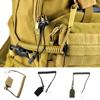 Тактический одноточечный ремешок для пистолета, быстросъемный ремень для охоты и стрельбы чёрный