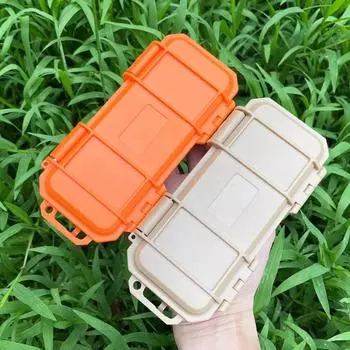 Тактический водонепроницаемый ящик для хранения инструментов EDC, устойчивый к падениям, для инструментов, портативный пластиковый ударопрочный и устойчивый к давлению ящик для инструментов Type A, desert color пустынный