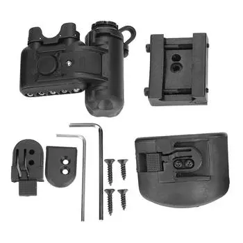 Тактический военный фонарь для шлема, полевой сигнальный фонарь для выживания (черный)