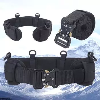 Тактический военный пояс Molle — быстросъемный, многофункциональный поясной уплотнитель из сплава для обеспечения безопасности и тренировок CS. waist belt армия зеленый