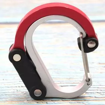 Тактическое снаряжение для улицы Карабин Многофункциональный Алюминиевый сплав D-образная Быстросъемная пряжка Уличный крюк