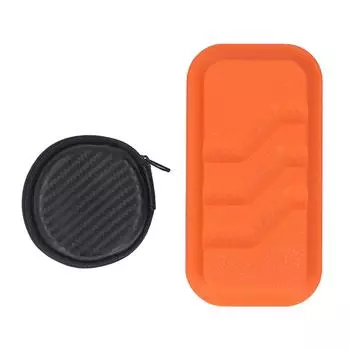 Тактильный слайдер для снятия стресса, 3 слоя, 6 этапов, смола, портативный, нескользящий, для пальцев, слайдер, игрушка оранжевый