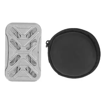 Тактильный слайдер из нержавеющей стали с полым толкающим слайдером, магнитом, обратной связью, снятием стресса, толкающим карточкой, игрушкой