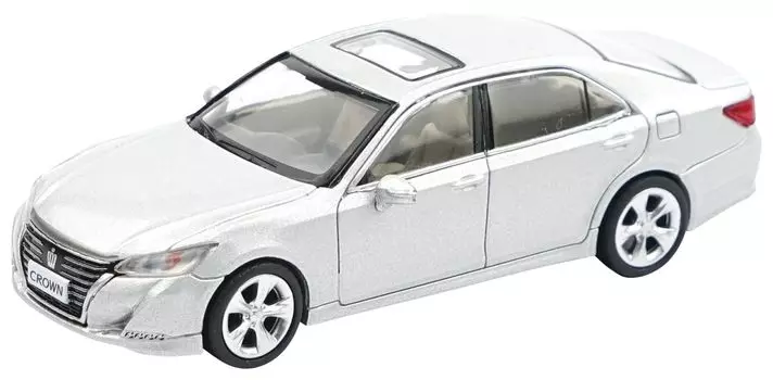 Takuyi Toyota Crown 14-го поколения, серебристый готовый продукт (XCARTOYS) 1/64 (Китайская спецификация) - Y63-01