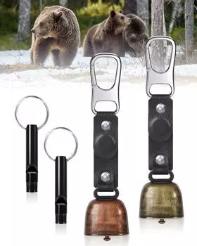 takyu Bear Bear Bell с тихим колокольчиком Bear с набором Bear Bell с комфортным звуком BEAR Избегание дикой горы Горный ручей Рыболовный колокольчик,