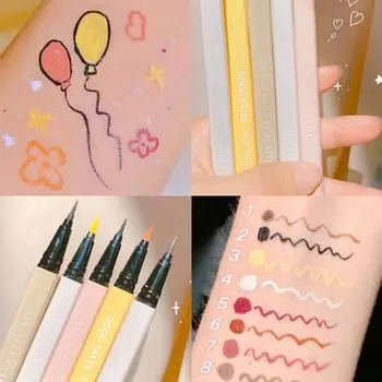 TALES 0,6 г Тонкая подводка для макияжа Цветная подводка для глаз Новичок Новичок Стойкий, устойчивый к размазыванию 01 romantic brown (sponge head)