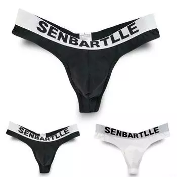 Талия Мужские трусы Дышащие трусы Выпуклость Хлопок Бедра XL