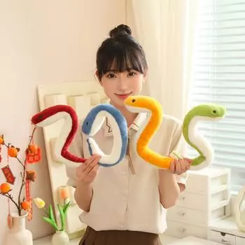 Талисман года Змеи, кукла-змея со знаком зодиака, милая плюшевая игрушка, детские забавные куклы 42cm (shape can be changed arbitrarily)