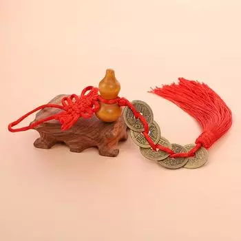 Талисман на удачу, старинная монета, 1 шт., подвеска, украшение, автомобильные аксессуары, брелок, узел onesize