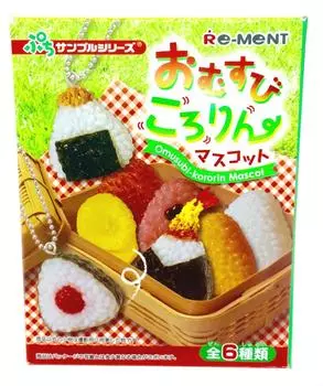Талисман Omusubi Kororin, полный комплект из 6 предметов, конфеты, игрушка/жвачка (Маленький образец)