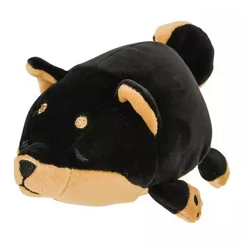 Талисман Ribuhaato Marshmallow Animal Black Shiba Kotetsu Длина Пушистая и жевательная (Всего приблизительно. 11см) 48657-73