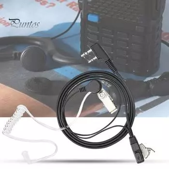 Talkie-гарнитура, противошумная, профессиональная, точная, четкая, чувствительная, с защитой от помех, шумоподавление, воздушная акустическая трубка, гарнитура, наушник для домашнего использования чёрный