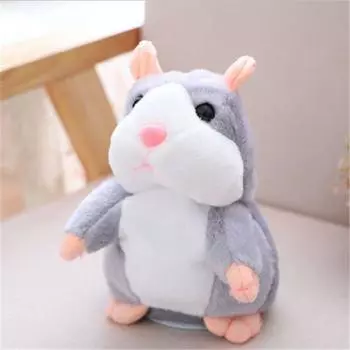 Talking Hamster Cute Mimicry Pet Plush Toy Kids Speak Talking Sound Toy Record 15CM