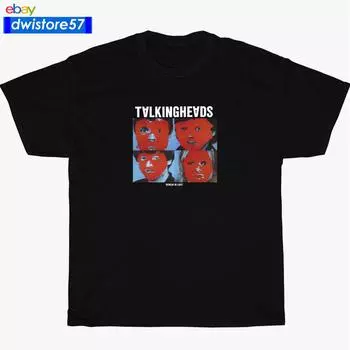 TALKING HEADS Remain в светло-темно-белой футболке унисекс RockBand