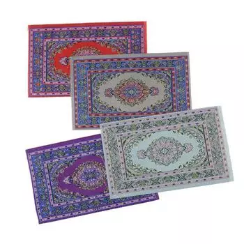 Talos 1/12 кукольный домик миниатюра индейка ковер кукольный дом напольная мебель аксессуар синий